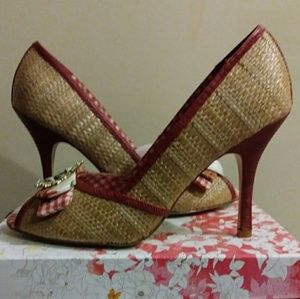 Chinese Laundry Red Peep Toe Heel